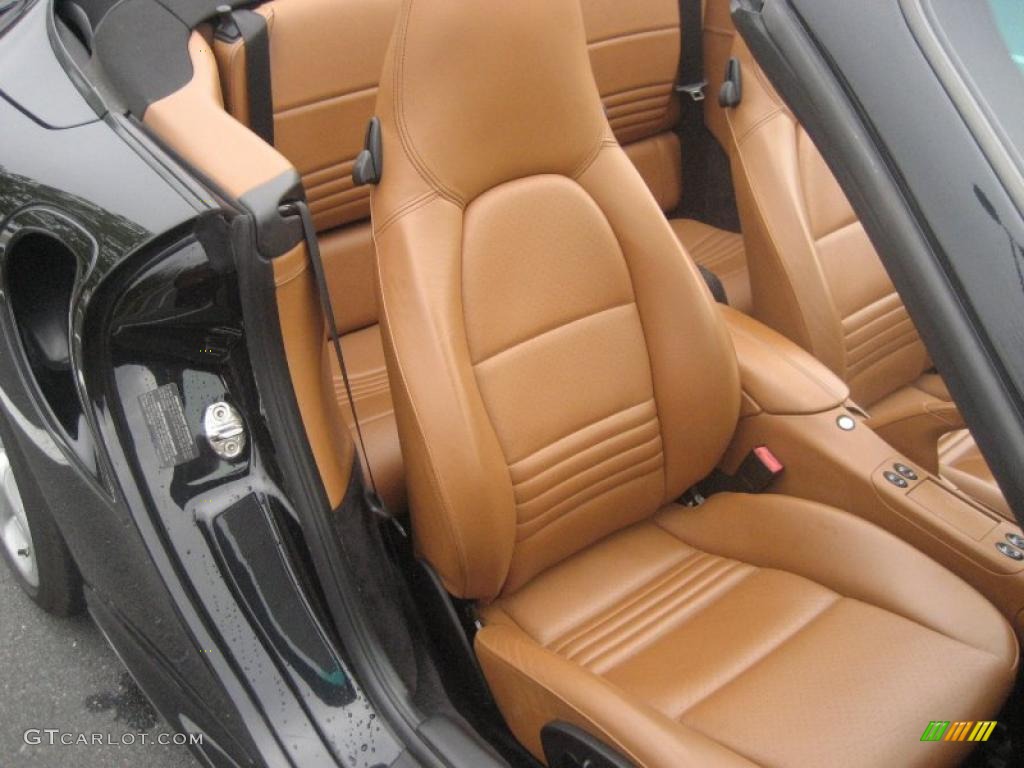 2004 911 Turbo Cabriolet - Black / Natural Leather Brown photo #28
