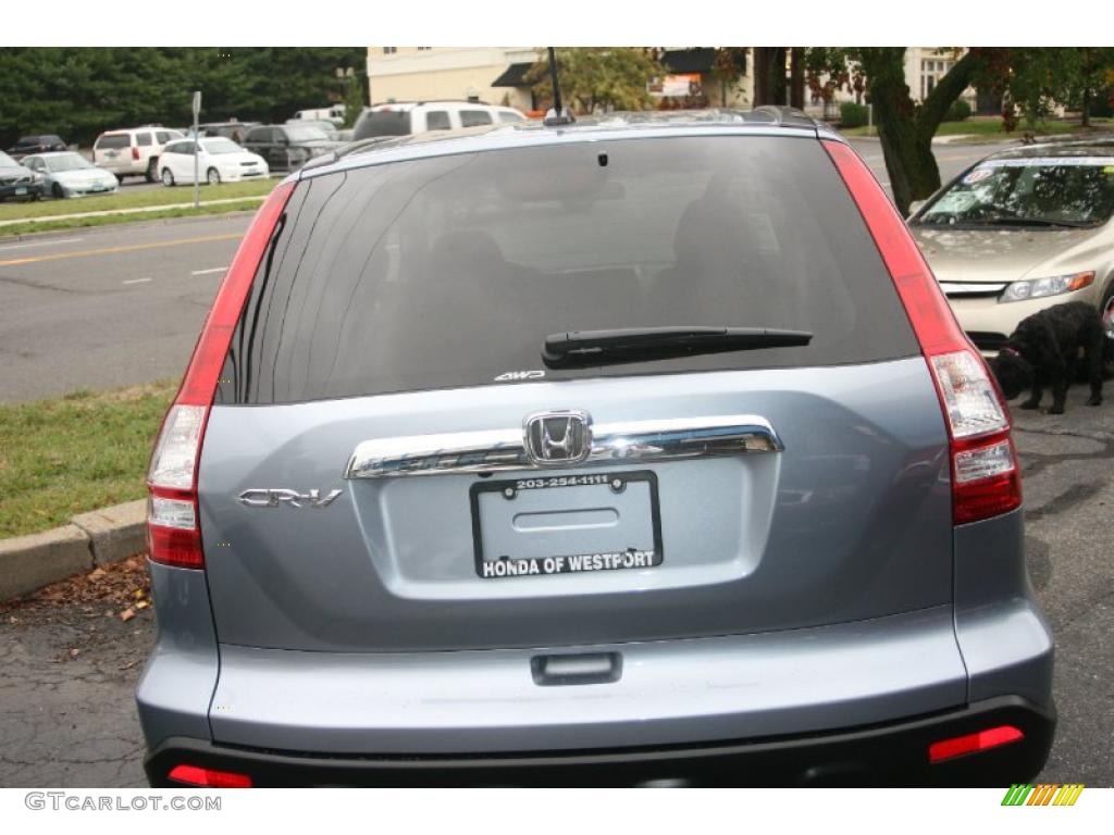 2009 CR-V EX-L 4WD - Glacier Blue Metallic / Gray photo #6