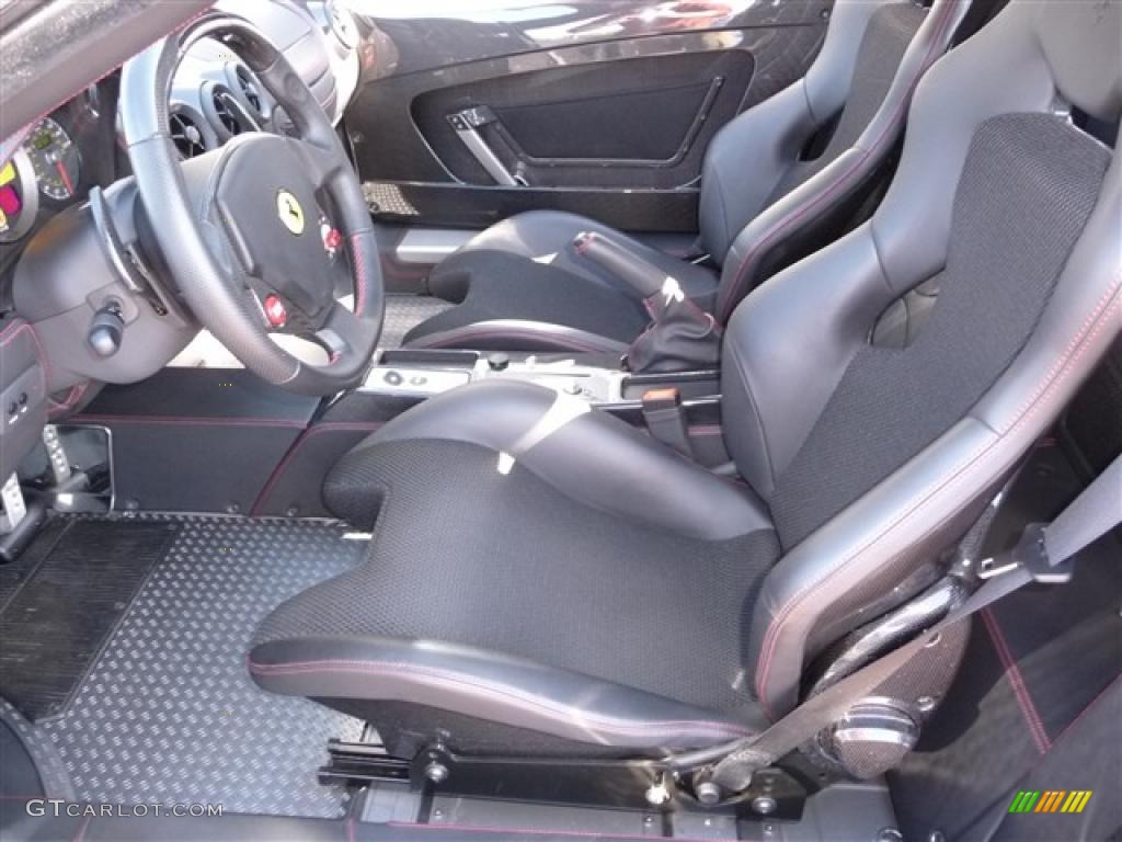 Black Interior 2008 Ferrari F430 Scuderia Coupe Photo #37442334