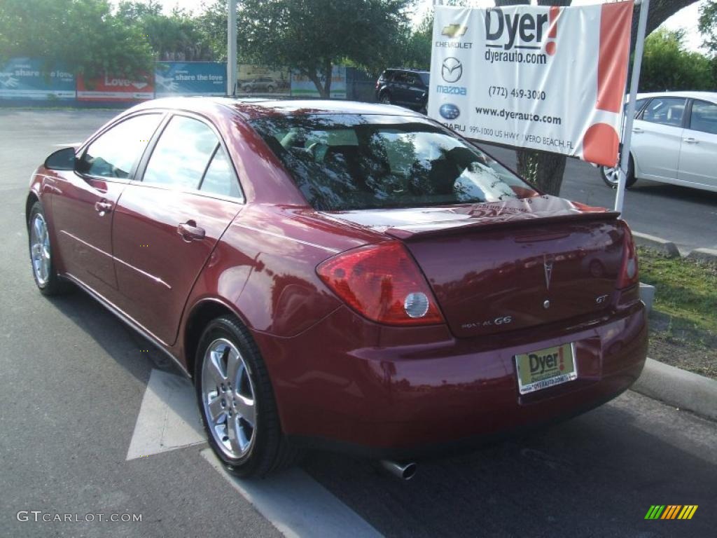 2005 G6 GT Sedan - Sport Red Metallic / Ebony photo #4