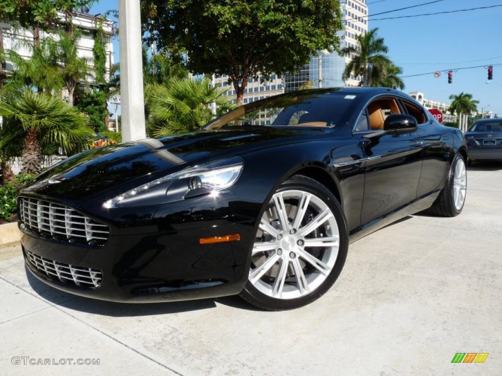 Jet Black 2011 Aston Martin Rapide Sedan Exterior Photo #37444030