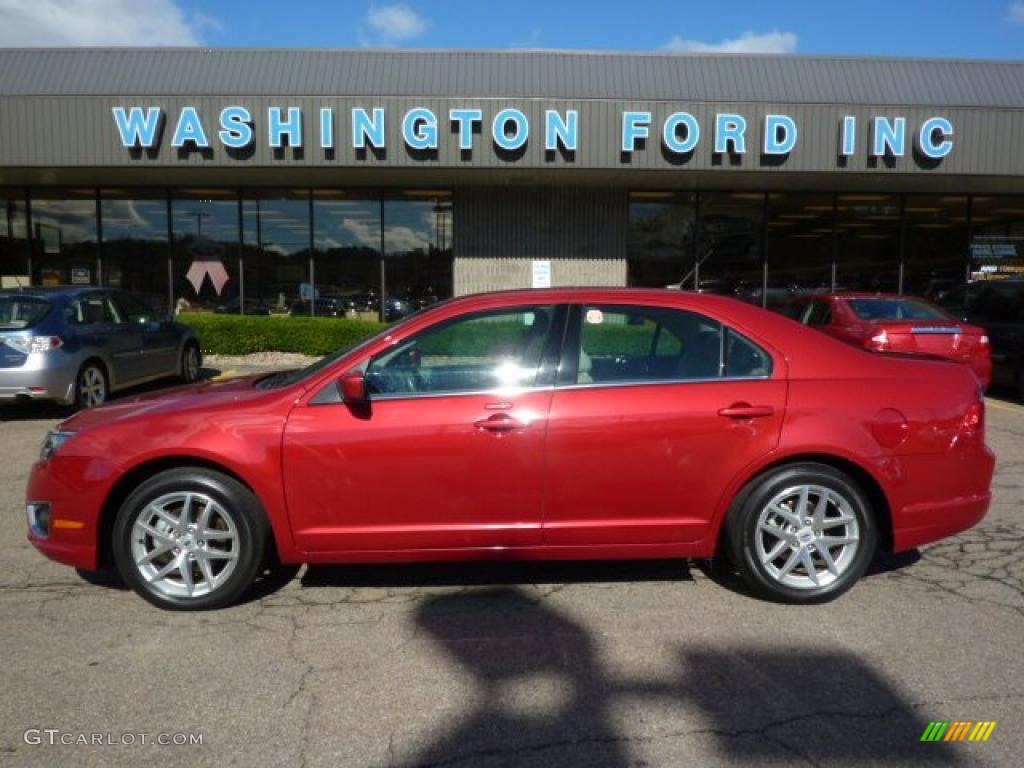 Sangria Red Metallic Ford Fusion