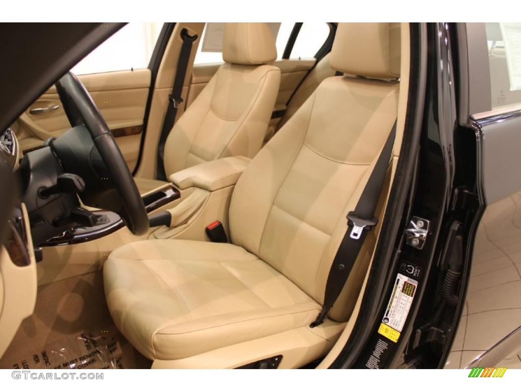 2007 3 Series 328xi Sedan - Black Sapphire Metallic / Beige photo #11