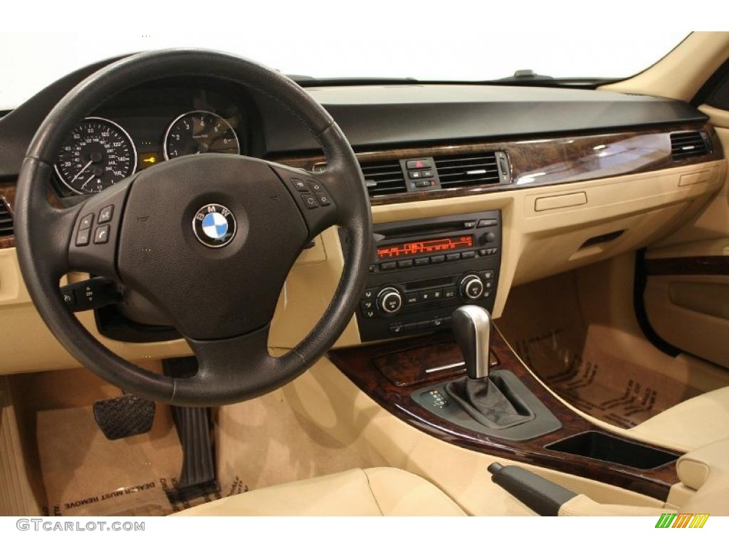 2007 3 Series 328xi Sedan - Black Sapphire Metallic / Beige photo #12