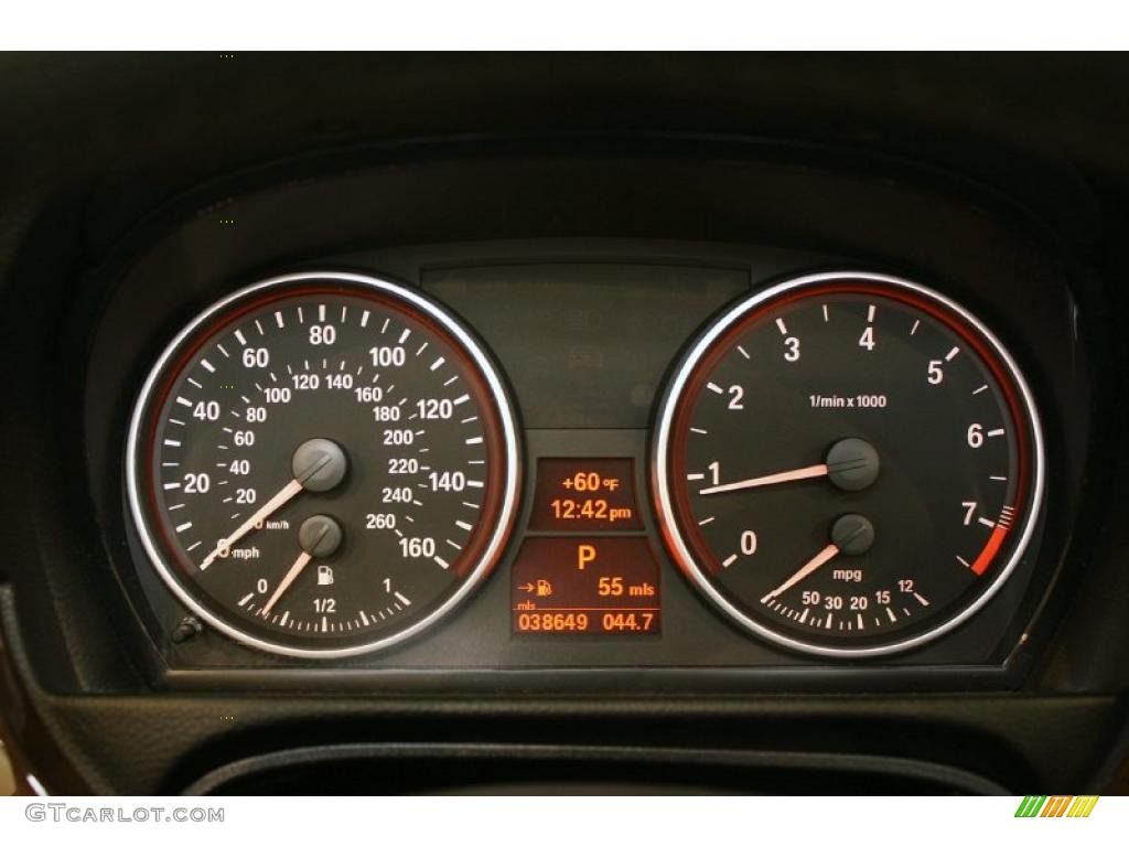 2007 3 Series 328xi Sedan - Black Sapphire Metallic / Beige photo #14