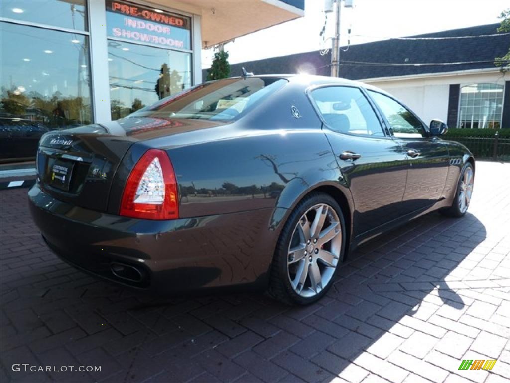 2010 Quattroporte Sport GT S - Grigio Granito (Dark Grey Metallic) / Nero photo #4