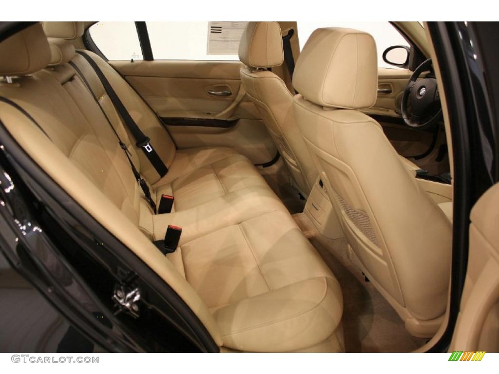 2007 3 Series 328xi Sedan - Black Sapphire Metallic / Beige photo #20