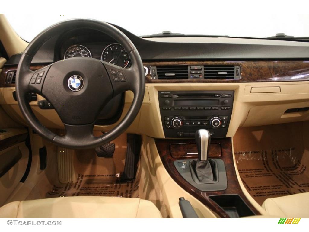 2007 3 Series 328xi Sedan - Black Sapphire Metallic / Beige photo #22