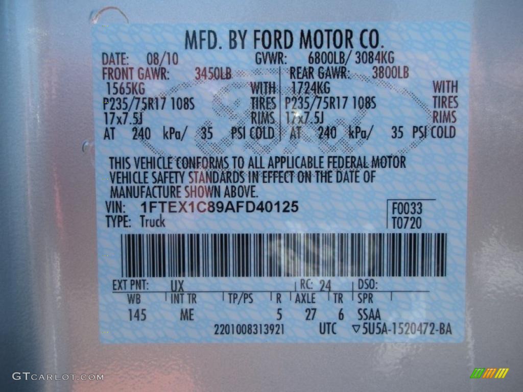 2010 F150 XLT SuperCab - Ingot Silver Metallic / Medium Stone photo #11