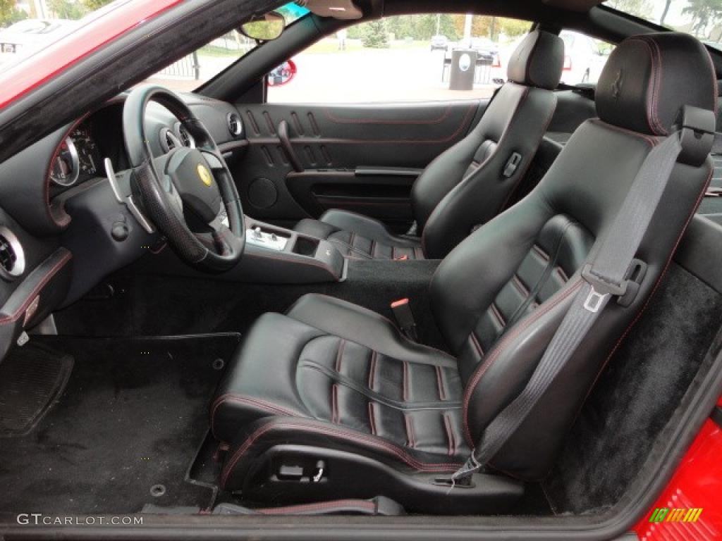 Black Interior 2002 Ferrari 575M Maranello F1 Photo #37447734