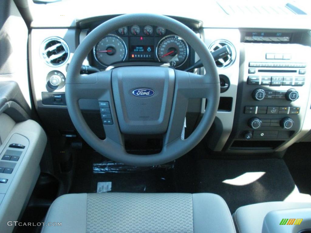 2010 F150 XLT SuperCab - Dark Blue Pearl Metallic / Medium Stone photo #7