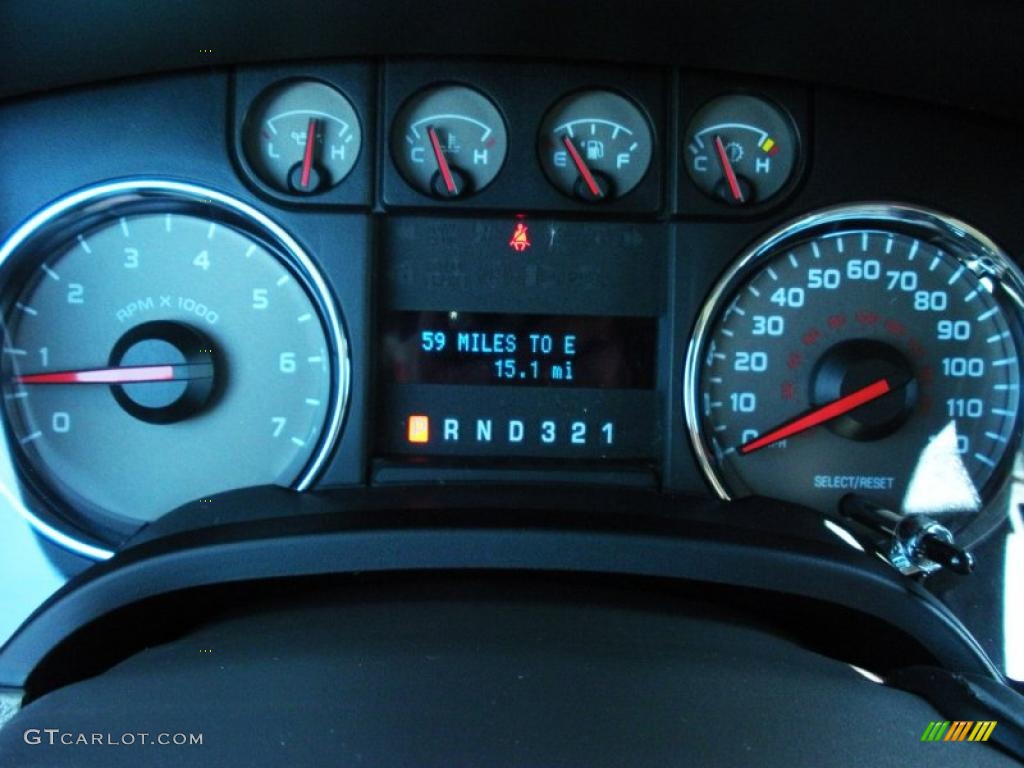 2010 F150 XLT SuperCab - Dark Blue Pearl Metallic / Medium Stone photo #8