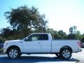 White Platinum Metallic Tri Coat - F150 Lariat SuperCab Photo No. 2