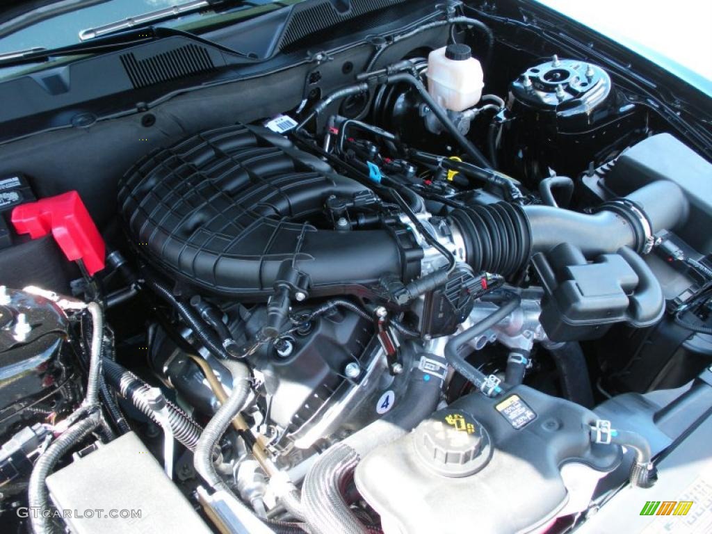 2011 Mustang V6 Coupe - Ebony Black / Charcoal Black photo #11