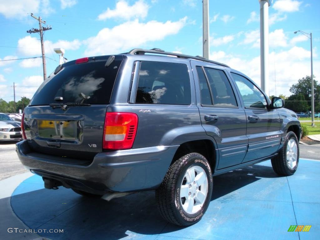 2001 Grand Cherokee Limited 4x4 - Steel Blue Pearl / Sandstone photo #5