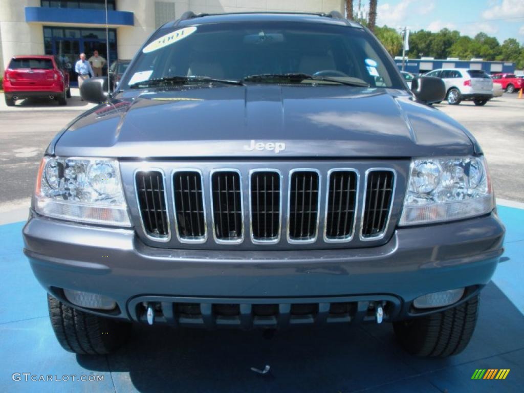 2001 Grand Cherokee Limited 4x4 - Steel Blue Pearl / Sandstone photo #8