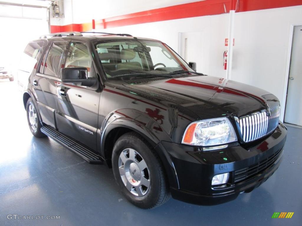 2006 Navigator Luxury 4x4 - Black / Camel photo #5