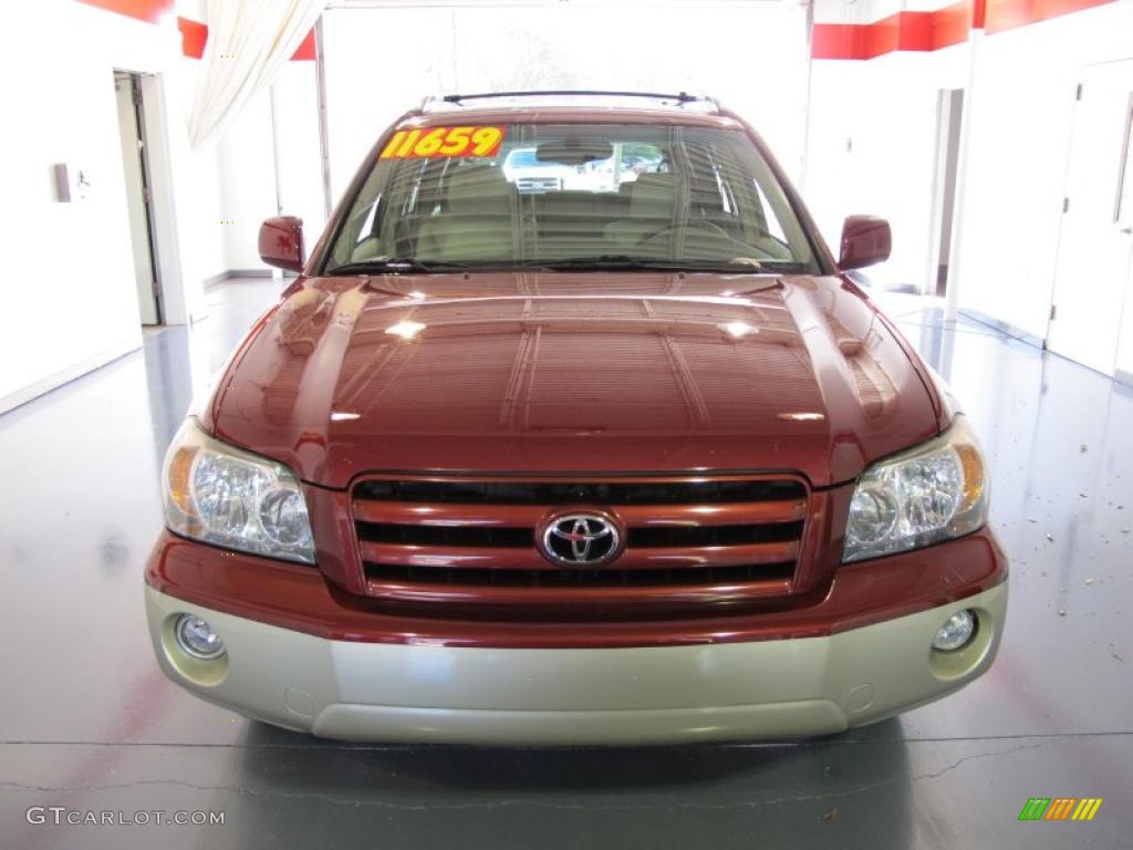 2005 Highlander Limited - Salsa Red Pearl / Ivory photo #6