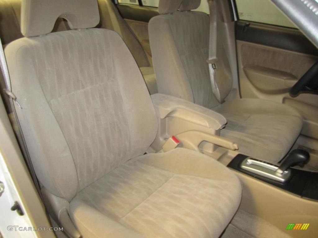 2004 Civic LX Sedan - Taffeta White / Ivory Beige photo #15