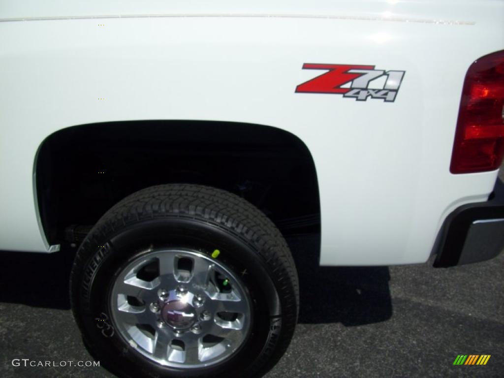 2011 Silverado 2500HD LTZ Crew Cab 4x4 - Summit White / Dark Cashmere/Light Cashmere photo #2