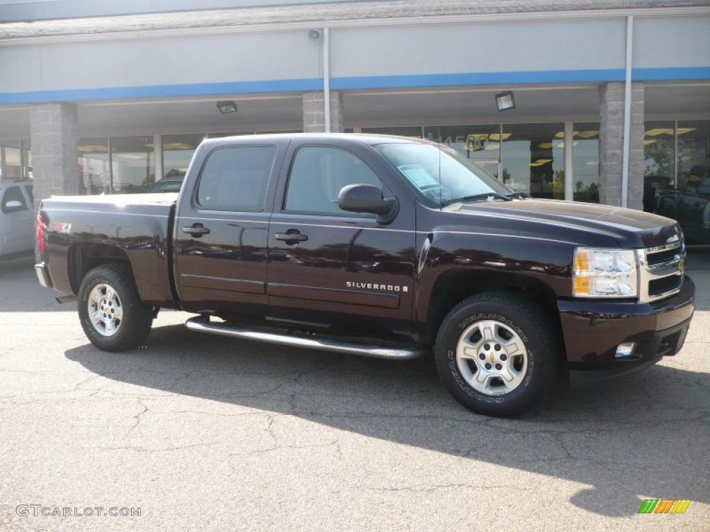 2008 Silverado 1500 LTZ Crew Cab 4x4 - Dark Cherry Metallic / Ebony photo #1