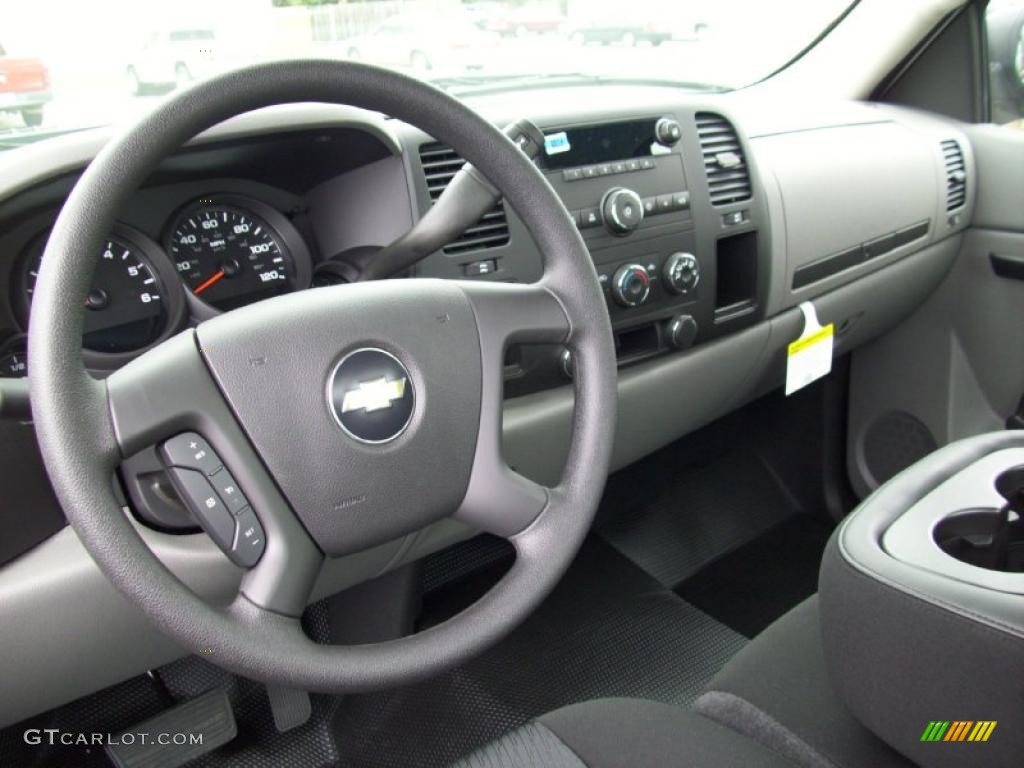 2011 Silverado 1500 LS Regular Cab - Sheer Silver Metallic / Dark Titanium photo #4