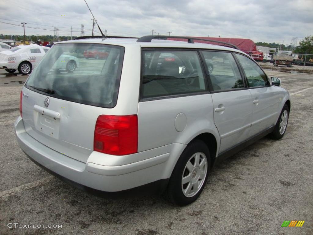 2000 Passat GLS 1.8T Wagon - Satin Silver Metallic / Black photo #8