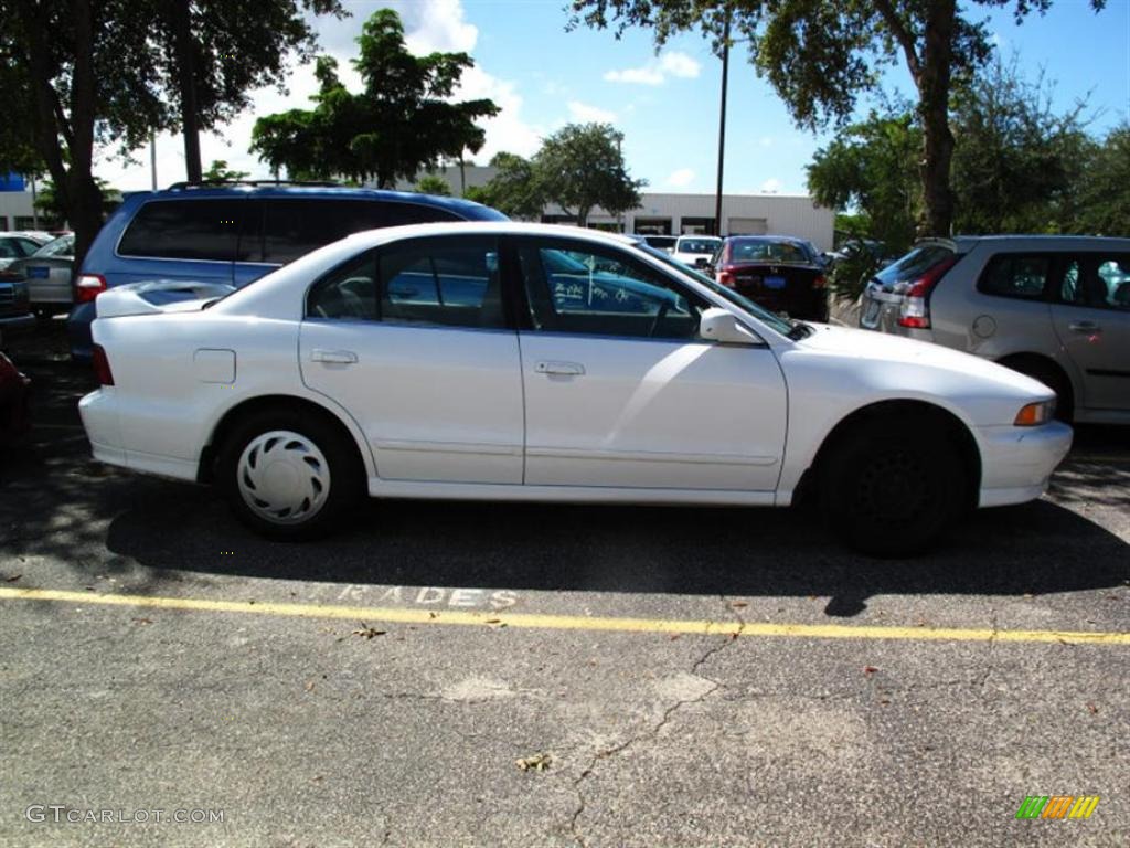 2001 Galant ES - Northstar White / Tan photo #2