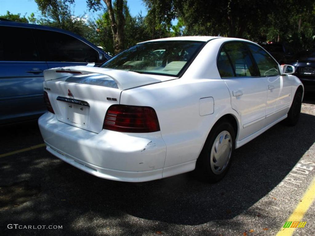 2001 Galant ES - Northstar White / Tan photo #3