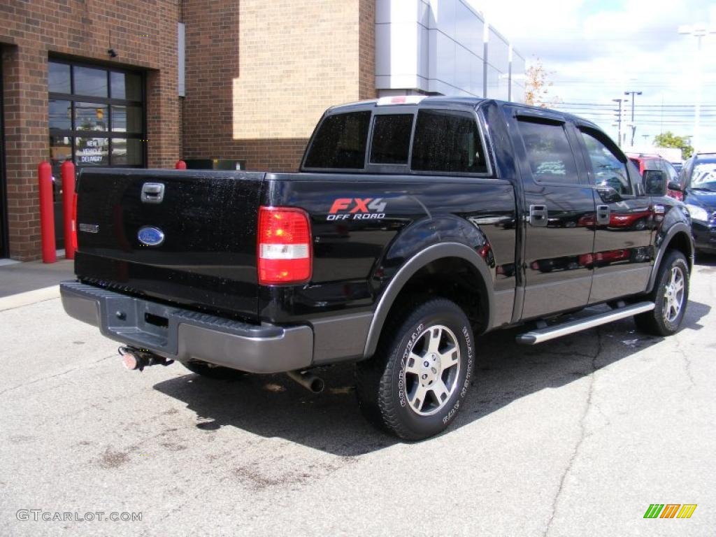 2004 F150 FX4 SuperCrew 4x4 - Black / Black photo #3