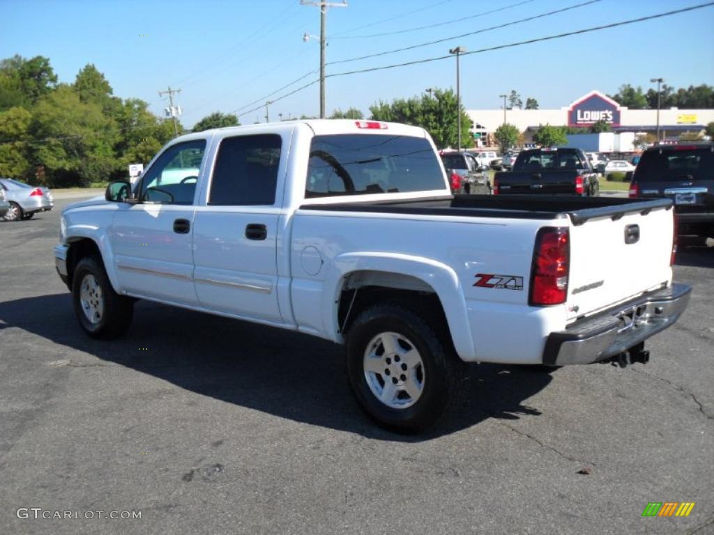 2006 Silverado 1500 Z71 Crew Cab 4x4 - Summit White / Dark Charcoal photo #2