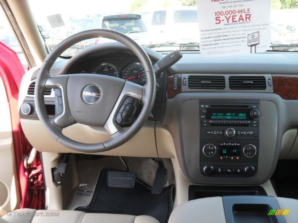 2010 Yukon XL SLT - Red Jewel Tintcoat / Light Tan photo #15