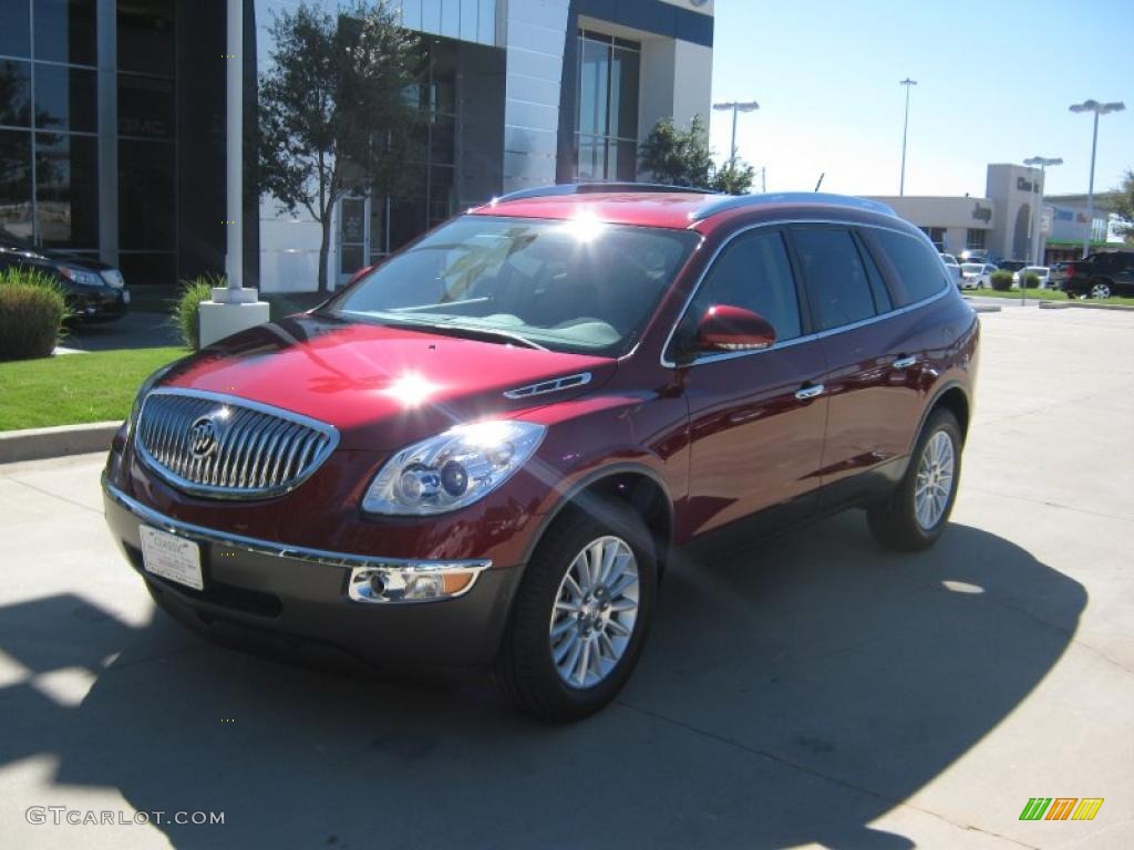 2011 Enclave CX - Red Jewel Tintcoat / Cashmere/Cocoa photo #1