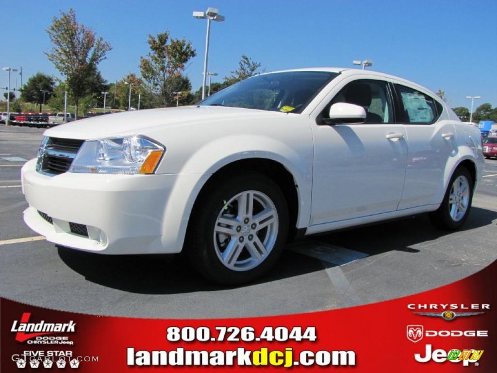 2010 Avenger R/T - Stone White / Dark Slate Gray photo #1