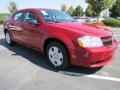 2010 Inferno Red Crystal Pearl Dodge Avenger SXT  photo #4