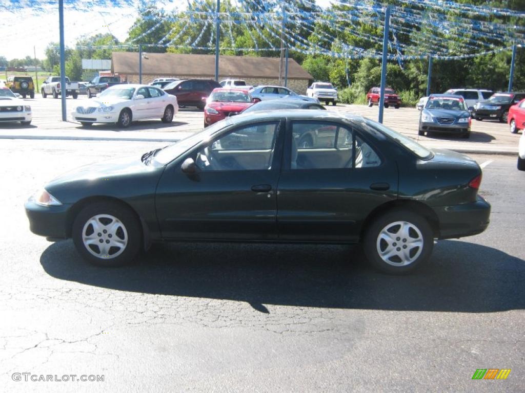 2002 Cavalier LS Sedan - Forest Green Metallic / Neutral photo #2