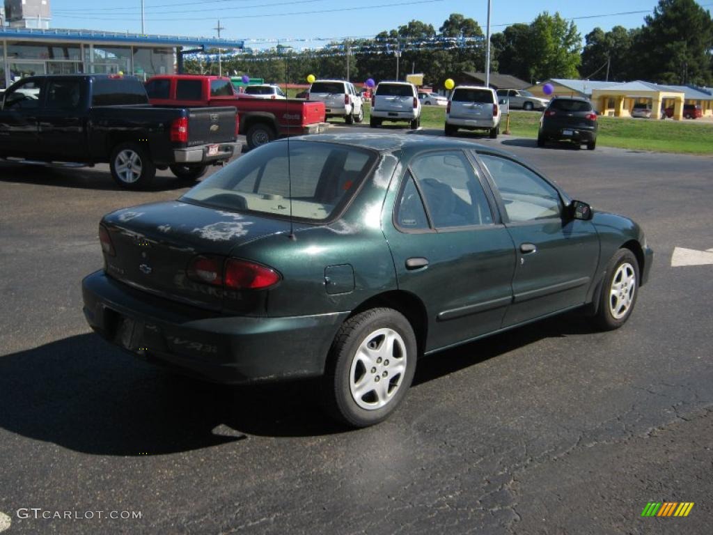 2002 Cavalier LS Sedan - Forest Green Metallic / Neutral photo #5