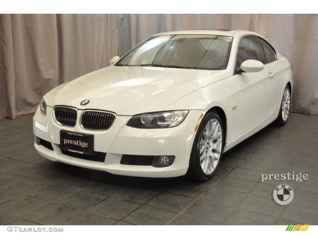 2008 3 Series 328i Coupe - Alpine White / Coral Red/Black photo #1