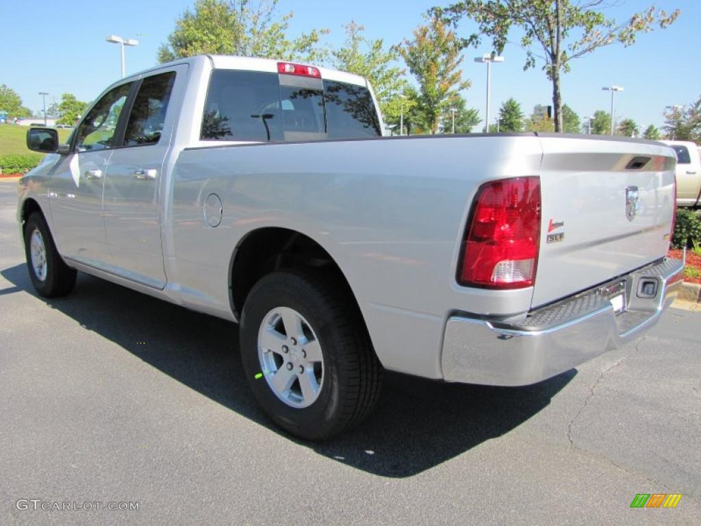 2011 Ram 1500 SLT Quad Cab - Bright Silver Metallic / Dark Slate Gray/Medium Graystone photo #2