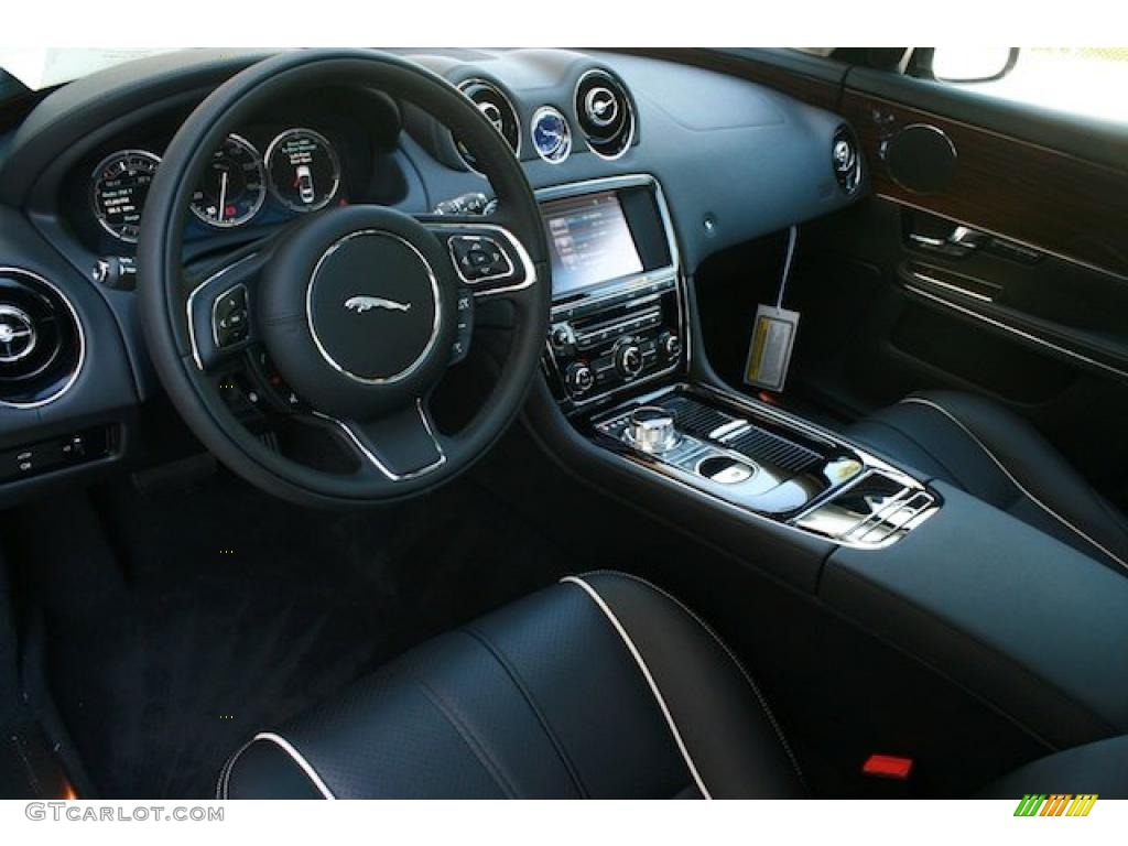 Jet Black/Ivory Interior 2011 Jaguar XJ XJL Photo #37473869