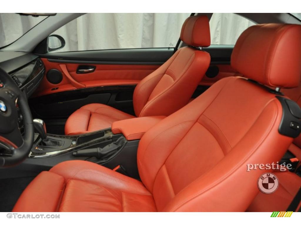Coral Red/Black Interior 2008 BMW 3 Series 328i Coupe Photo #37473913