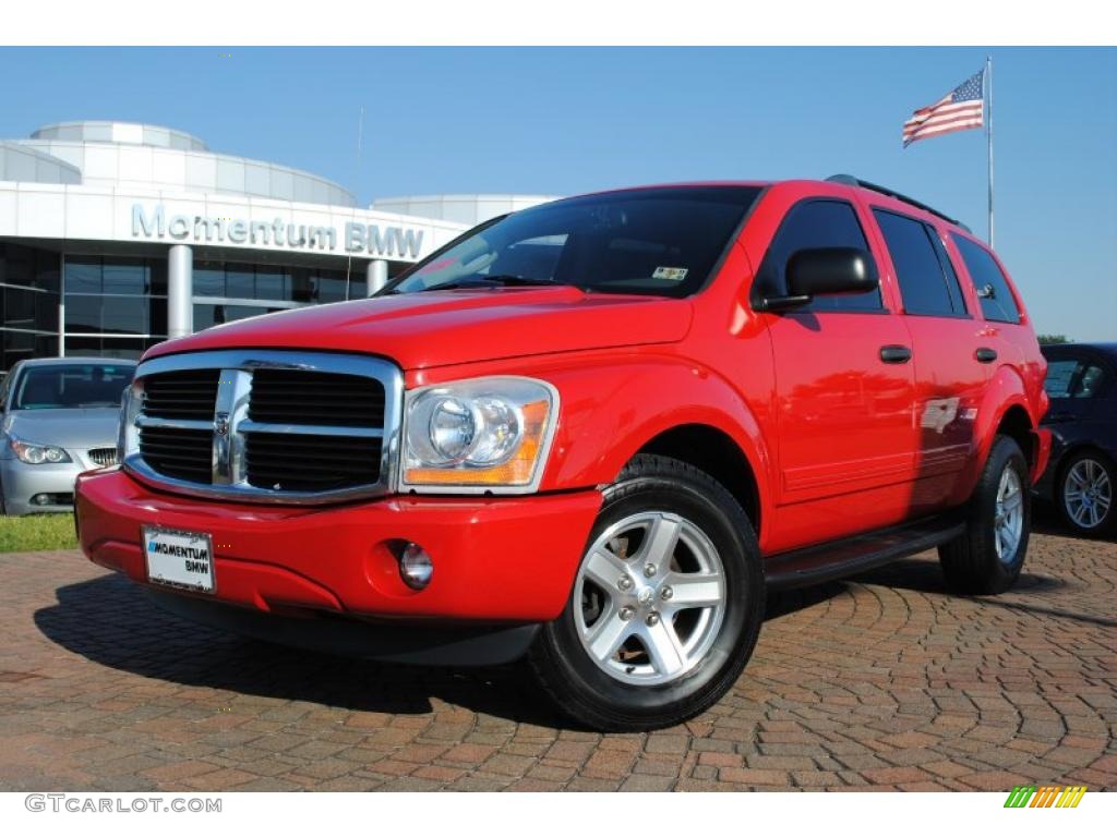 2005 Durango SLT - Flame Red / Medium Slate Gray photo #1