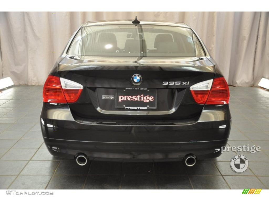 2007 3 Series 335xi Sedan - Jet Black / Black photo #3