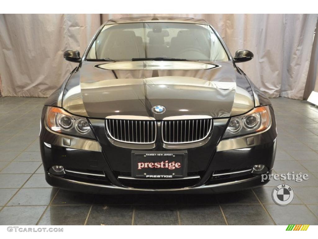 2007 3 Series 335xi Sedan - Jet Black / Black photo #6