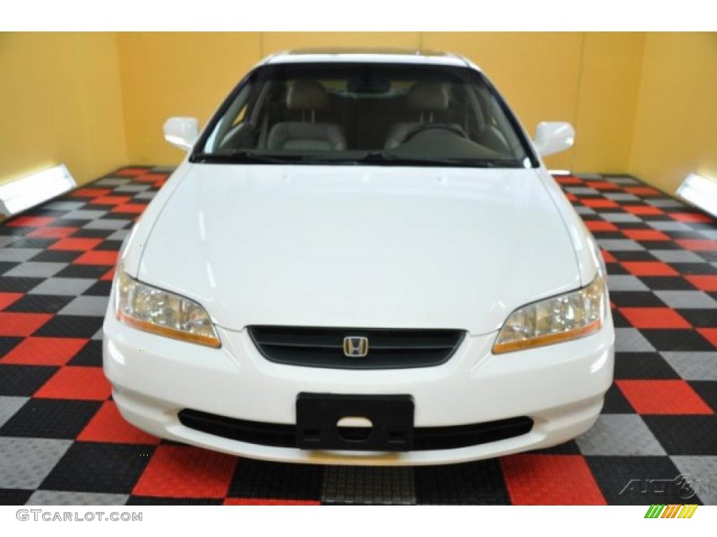 2000 Accord EX V6 Coupe - Taffeta White / Ivory photo #2