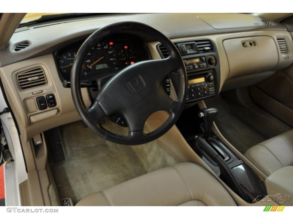 2000 Accord EX V6 Coupe - Taffeta White / Ivory photo #7
