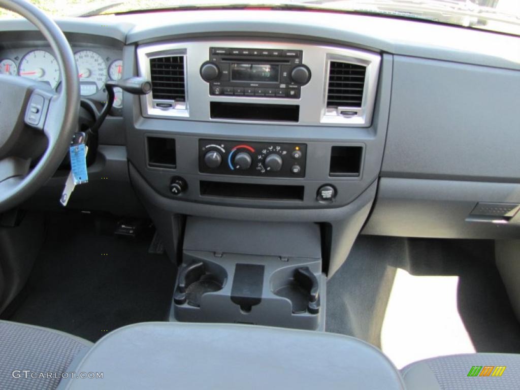 2007 Ram 1500 ST Quad Cab - Inferno Red Crystal Pearl / Medium Slate Gray photo #22