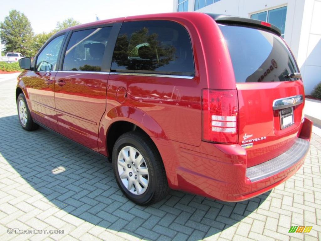 2010 Town & Country LX - Inferno Red Crystal Pearl / Medium Slate Gray/Light Shale photo #3