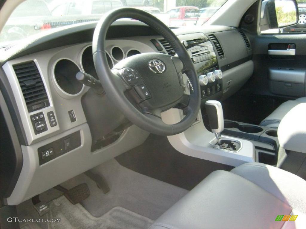 2008 Tundra Limited Double Cab 4x4 - Slate Gray Metallic / Graphite Gray photo #12