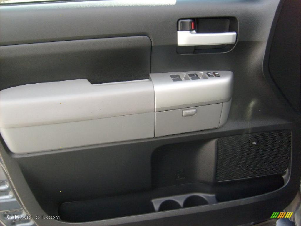 2008 Tundra Limited Double Cab 4x4 - Slate Gray Metallic / Graphite Gray photo #13